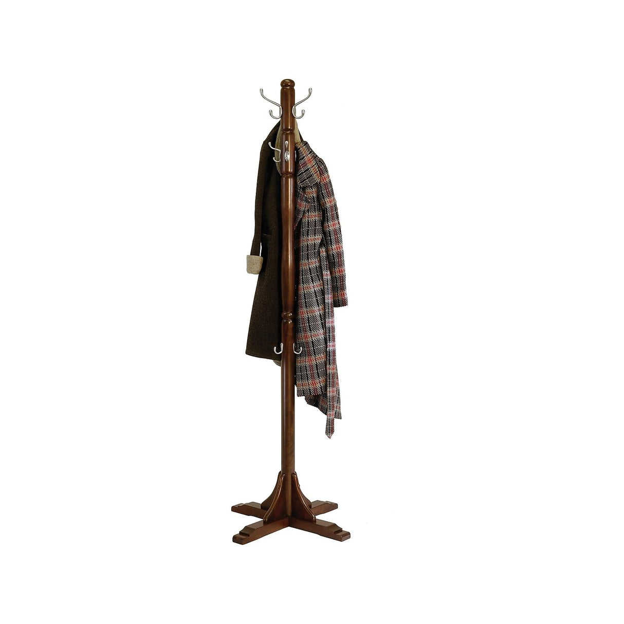 Winsome Jera Coat Tree, Cappuccino, Wood (40972) Winsome