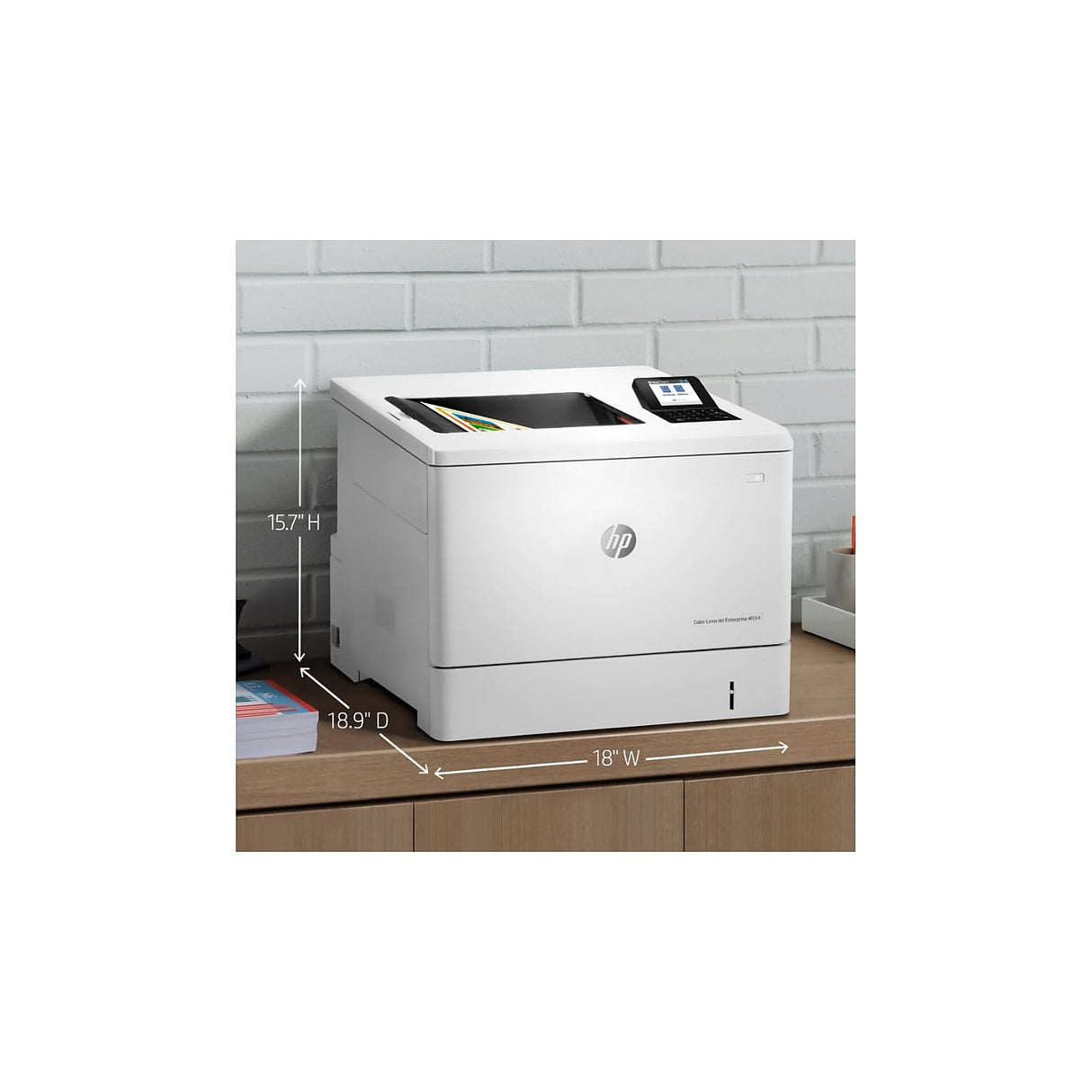 HP Color LaserJet Enterprise M554dn Duplex Printer (7ZU81A),White HP