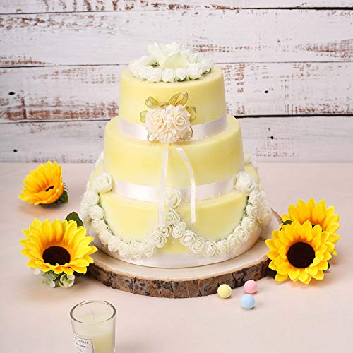 BalsaCircle 11-15-Inch Wide Natural Round Poplar Wooden Slices Party Tabletop Centerpieces - Wedding Party Crafts Home Decorations BalsaCircle BalsaCircle Centerpieces