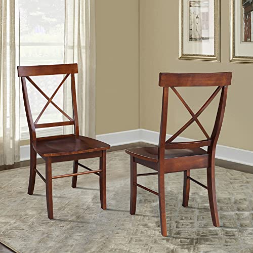 International Concepts X-Back Chair, Espresso IC International Concepts