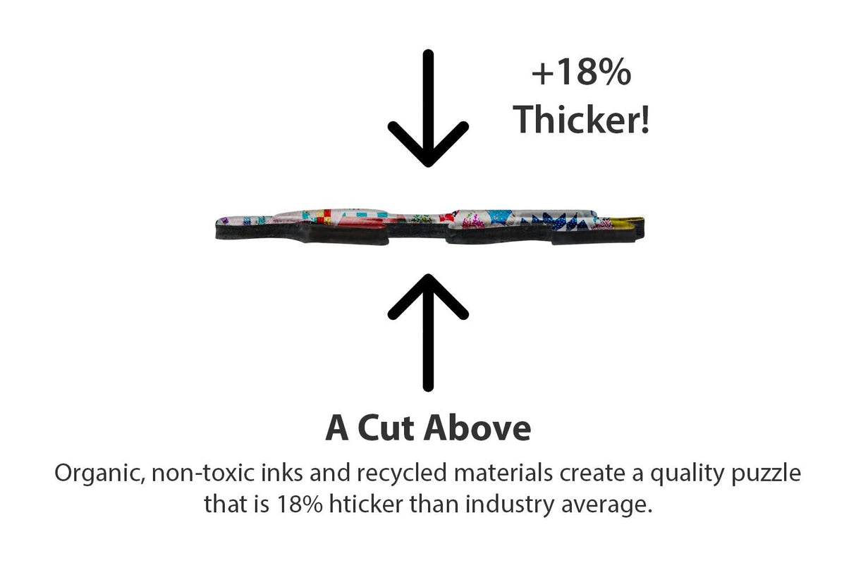 Springbok's 500 Piece Jigsaw Puzzle Crazy Quilts - Made in USA Springbok