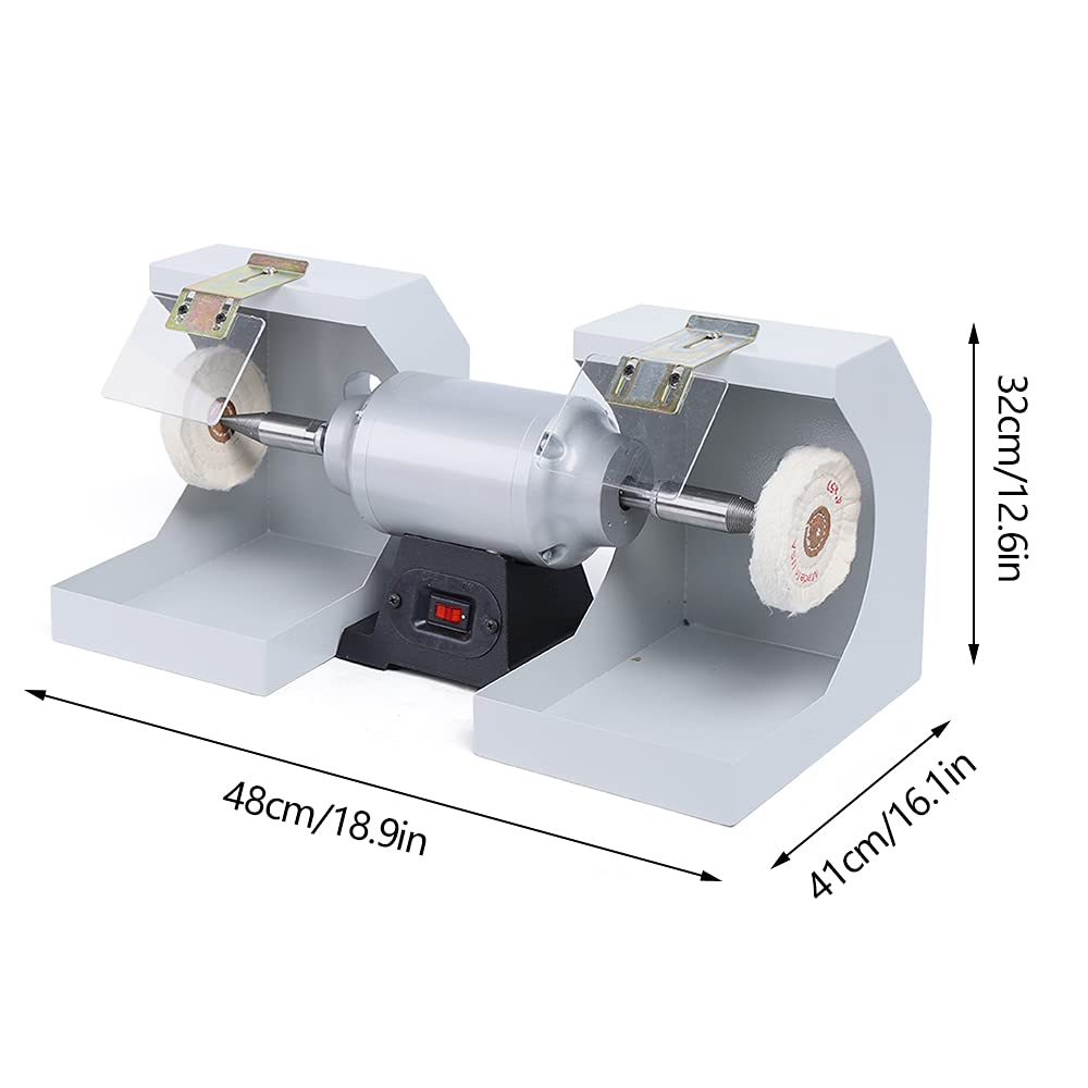 110V Polishing Machine Dental Polishing Lathe Table Polishing Grinder Laboratory Equipment Polishing Machine 3000Rpm for Jewelry Making, Woodworking, Dental, Handmade DIY PalaUha