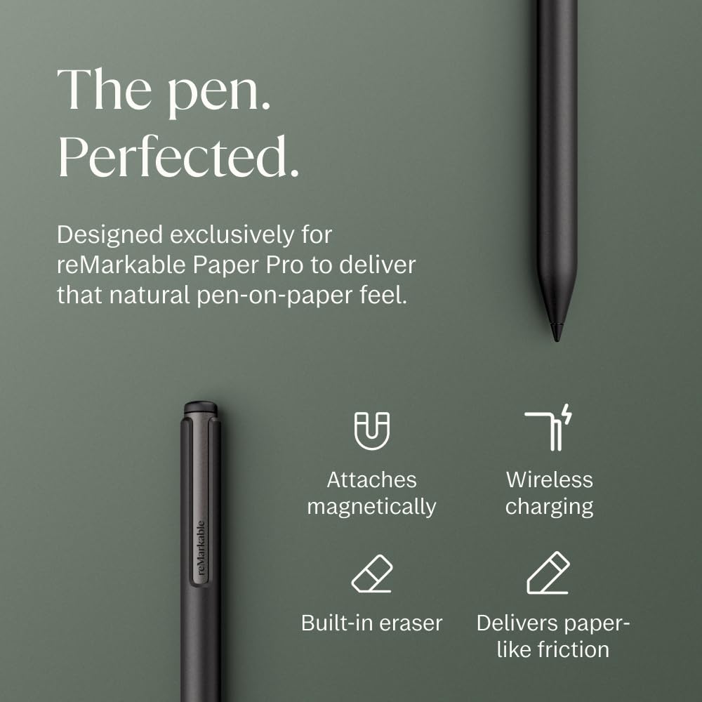 reMarkable Paper Pro Bundle – Includes 11.8” reMarkable Paper Tablet, and Marker Plus Pen with Eraser reMarkable