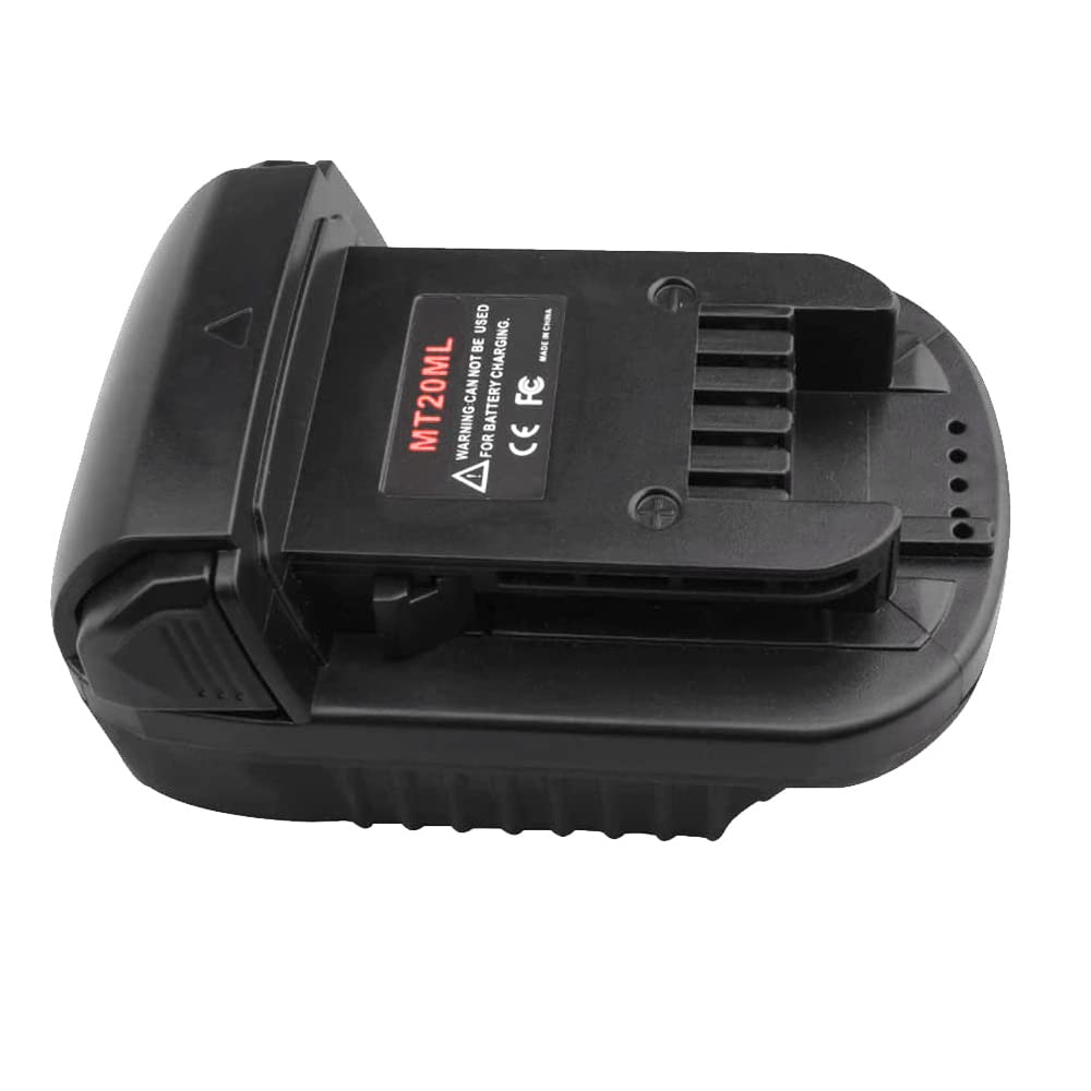 Battery Adapter for Makita to Milwaukee M18 18V Lithium Cordless Tool, Convert Makita 18V LXT Lithium Battery BL1860B/BL1850B/BL1830/BL1815 to Milwaukee 18 Volt Lithium-Ion M18 Battery Converter XFYBZN