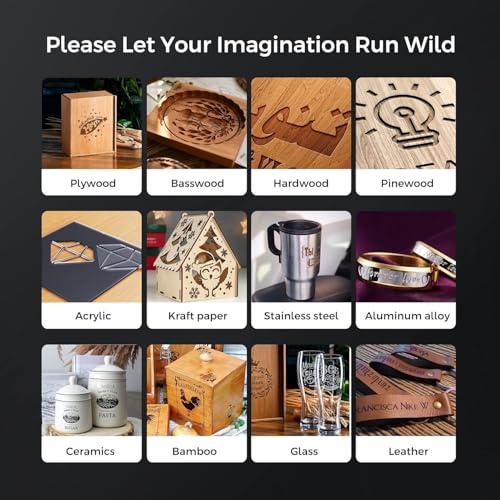 LONGER Laser Engraver Ray5 10000MW Higher Precision DIY Laser Engraving Machine with 3.5" Touch Screen, 400x400mm, 0.06mm Laser Spot 10000mm/min, Offline Usage CNC Laser Cutter for Wood Metal Longer