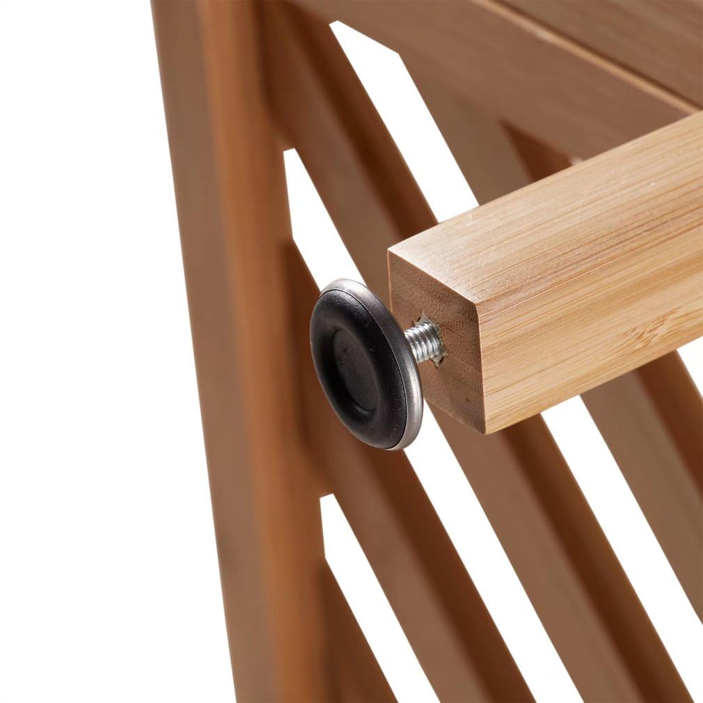 Flyxiregg 2-Tier Bamboo Shoe Rack Bench, Stackable Shoe Storage Bench Organizer Free Standing Shoe Shelf for Entryway and Closet Hallway, Bamboo Rack in Different Combinations, 27.6"x10.3"x11" (Wood) Flyxiregg