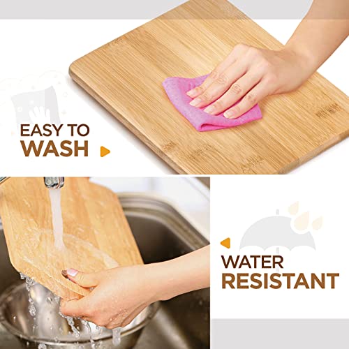 Bambüsi 3-Piece Bamboo Cutting Board Set - wooden cutting board, 3 Assorted Sizes of Bamboo Wood Cutting Boards for Kitchen - Chopping Board for Food Bambüsi