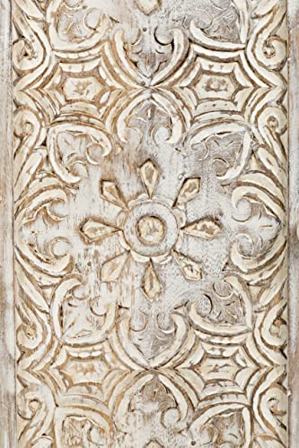 Jofran Inc. Global Archive Solid Mango Wood Hand Carved Accent Chest Jofran Inc.