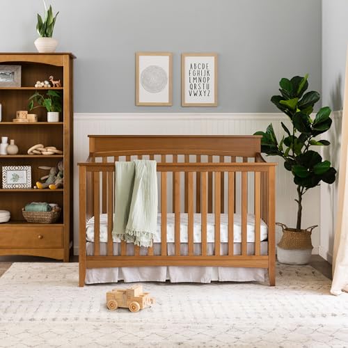 DaVinci Grove 4-in-1 Convertible Crib in Chestnut, Greenguard Gold Certified DaVinci