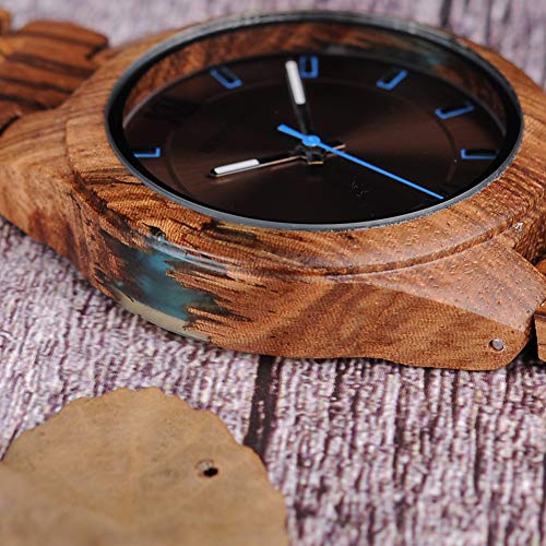 BOBO BIRD Special Design Mens Wooden Watches Sport Quartz Timepieces (Brown face) BOBO BIRD