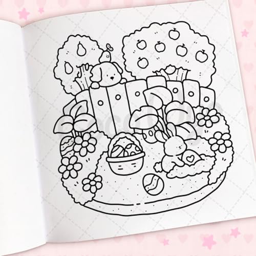Cozy Cuties: Coloring Book for Adults and Kids (Cozy Spaces Coloring) WoodArtSupply