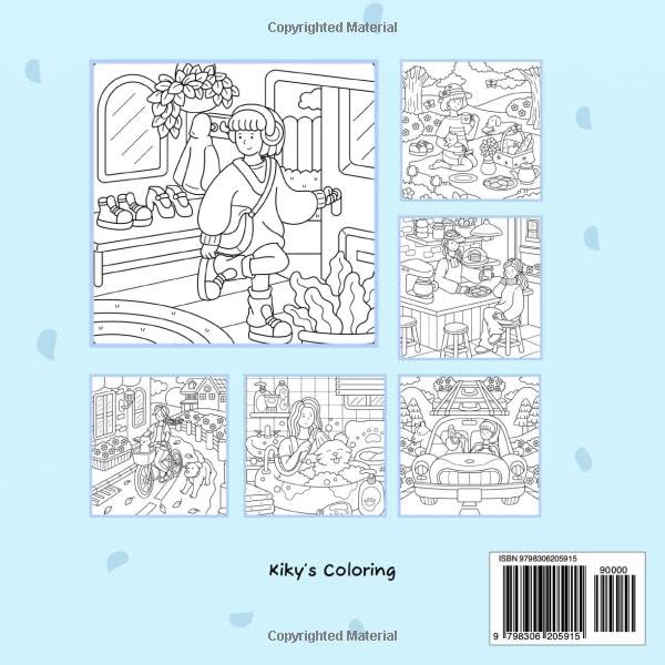 Cozy & Girly: Bold and Easy Girly Coloring Book for Adults, Teens, and Kids. Featuring Super Cute Girls in Super Cute & Cozy Scenes. Ideal for Stress ... Designs - Girly Theme) (Cozy Scenes & Places) WoodArtSupply
