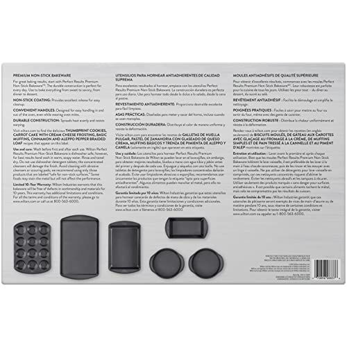 Wilton Perfect Results Premium Nonstick Bakeware Essentials Set - Perfect for Everyday Use and Baking Cookies, Cupcakes, Cakes, Steel, 6-Piece Wilton