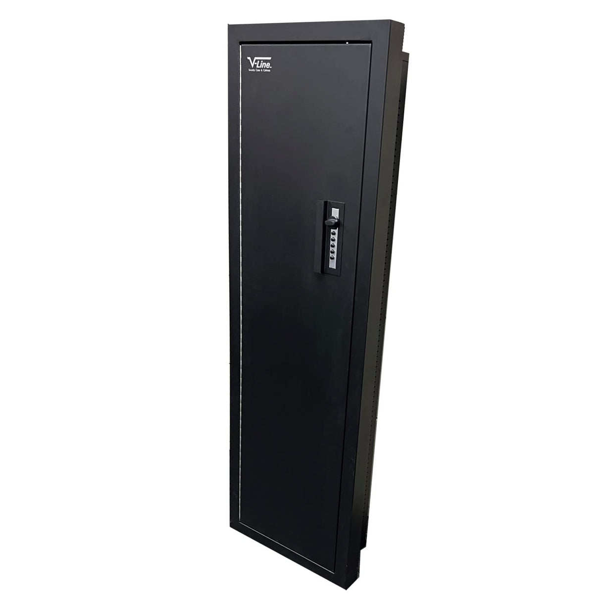 Tactical Closet Vault Flat Black in Wall Gun Safe and Tactical Gear Safe – This Safe Provides Security for Firearms, Simplex Lock – Fits Between Wall Studs– Ideal for Home or Office V-Line