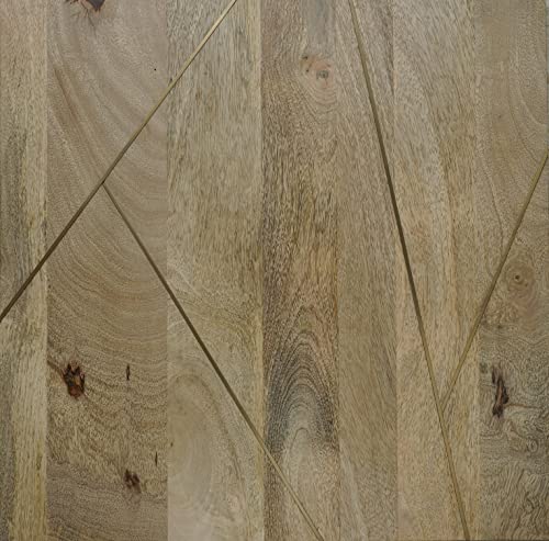 SIMPLIHOME Jager Solid Mango Wood and Metal 48 Inch Wide Contemporary and Mid Century Console Table in Natural, for The Living Room, Entryway and Bedroom SIMPLIHOME