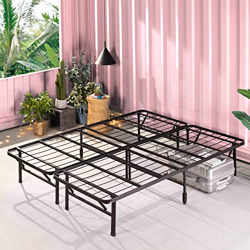 ZINUS SmartBase Tool-Free Assembly Mattress Foundation, 14 Inch Metal Platform Bed Frame, No Box Spring Needed, Sturdy Steel Frame, Underbed Storage, Queen Zinus
