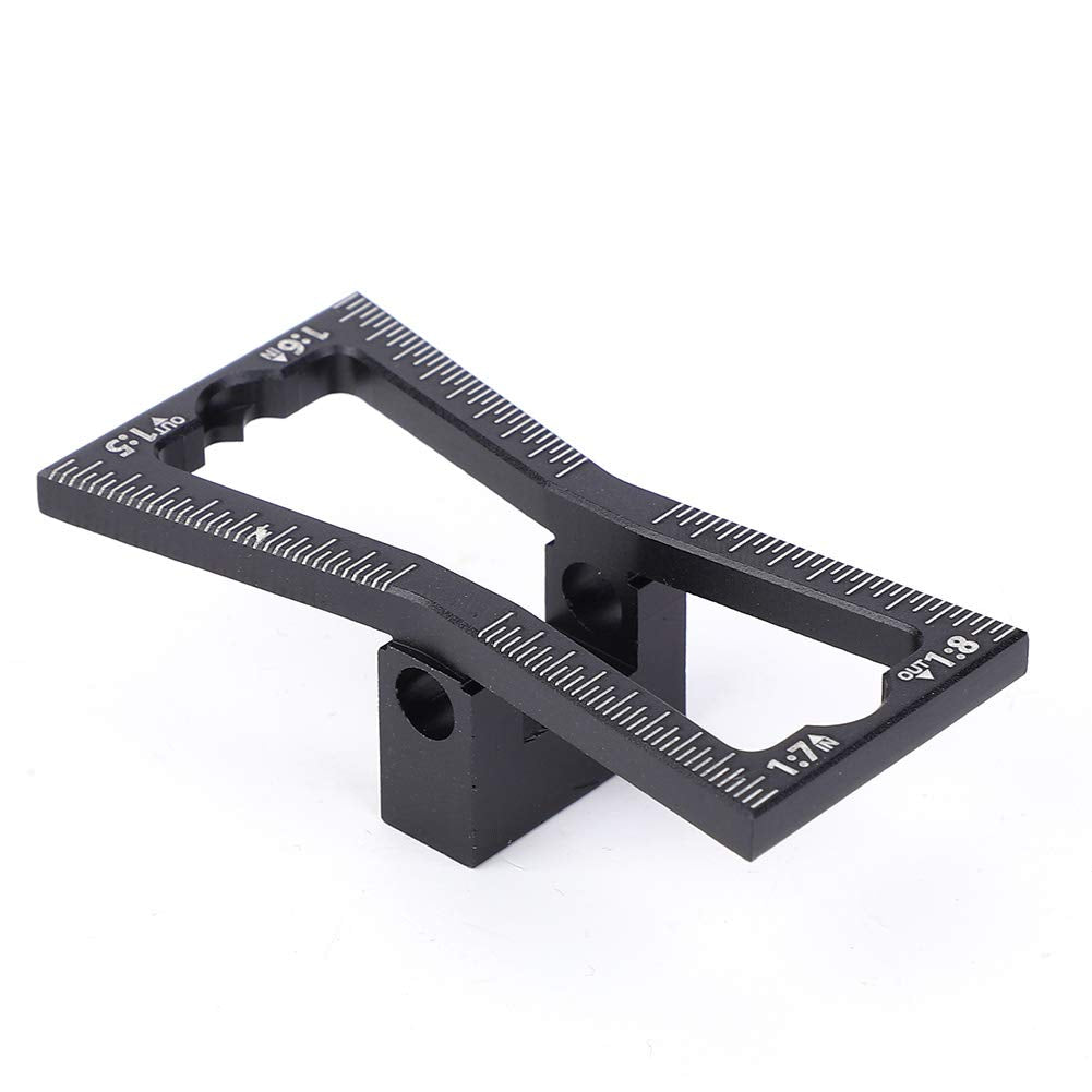 Garosa Dovetail Marker Guide Aluminum Alloy Dovetail Making Jig 1:5 1:6 1:7 1:8 Slopes Marking Gauge Woodworking Tool DIY Wooden Joints Scribing Garosa