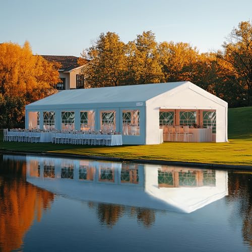 Quictent 20x40ft Party Tent Heavy Duty Outdoor Canopy Tent Carport Wedding Event Shelter BBQ Wedding Tents for Parties with Storage Bags(Church) Quictent