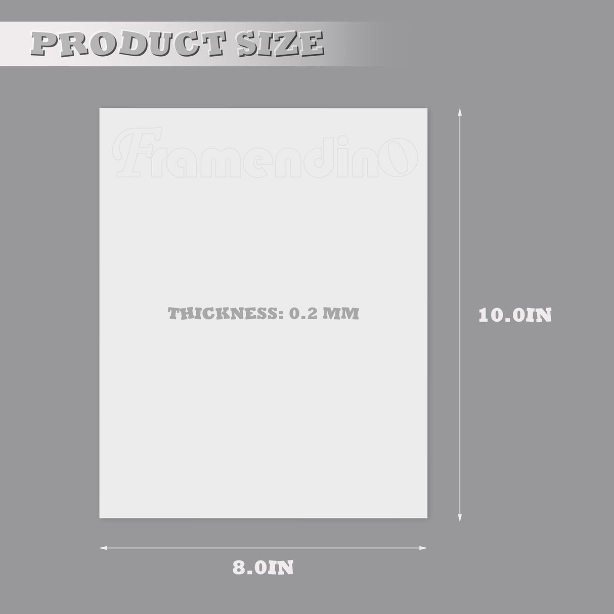 Framendino, 6 Pack Sublimation Blank Aluminum Metal Photo Wall Poster Frame for Thermal Sublimation Printing Photo (8x10 Inch) Framendino