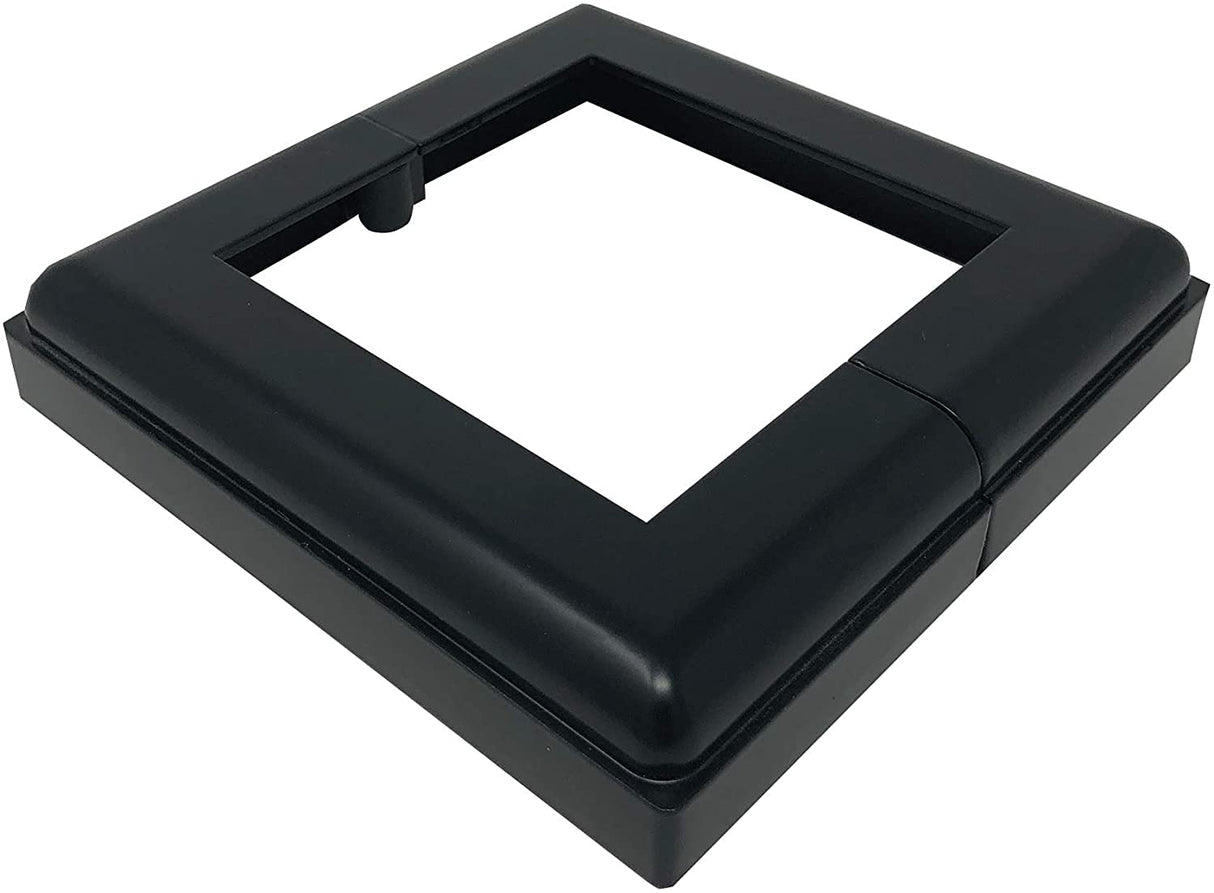 Nuvo Iron ADPBS4 Aluminum 4X4 Post Skirt Base, 1 Count (Pack of 1), Black Nuvo Iron