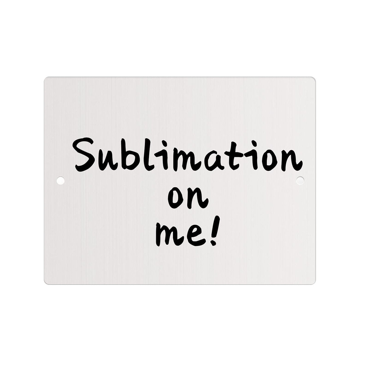 Hotop 3 Pieces Aluminum Weatherproof Metal Sign White Aluminum Sign Blank for Parking Space, Party, Graduation, Birthday, Anniversary, Garden, Art Project Hotop