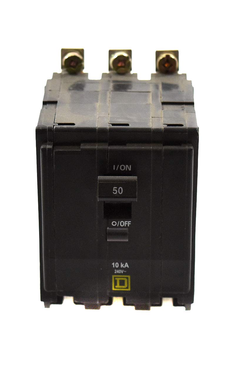 1- Square D QOB350 Bolt-On Circuit Breaker, 50 Amp, Square D