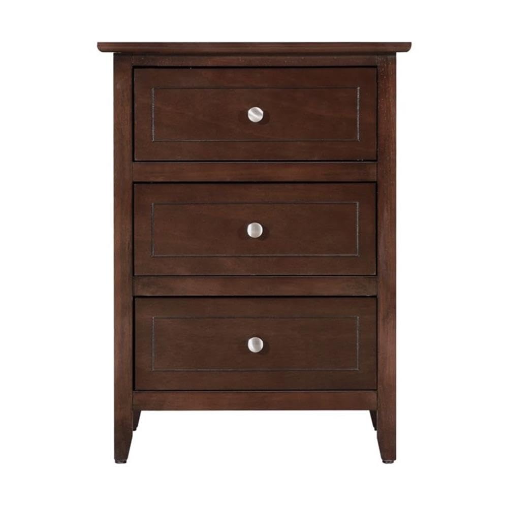 Glory Furniture Daniel 3 Drawer Nightstand in Cappuccino Glory Furniture