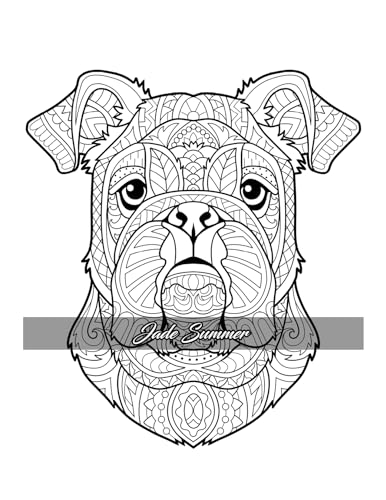 Amazing Dogs Coloring Book: Beautiful Dogs, Adorable Puppies, and Relaxing Designs for Adults and Teens WoodArtSupply