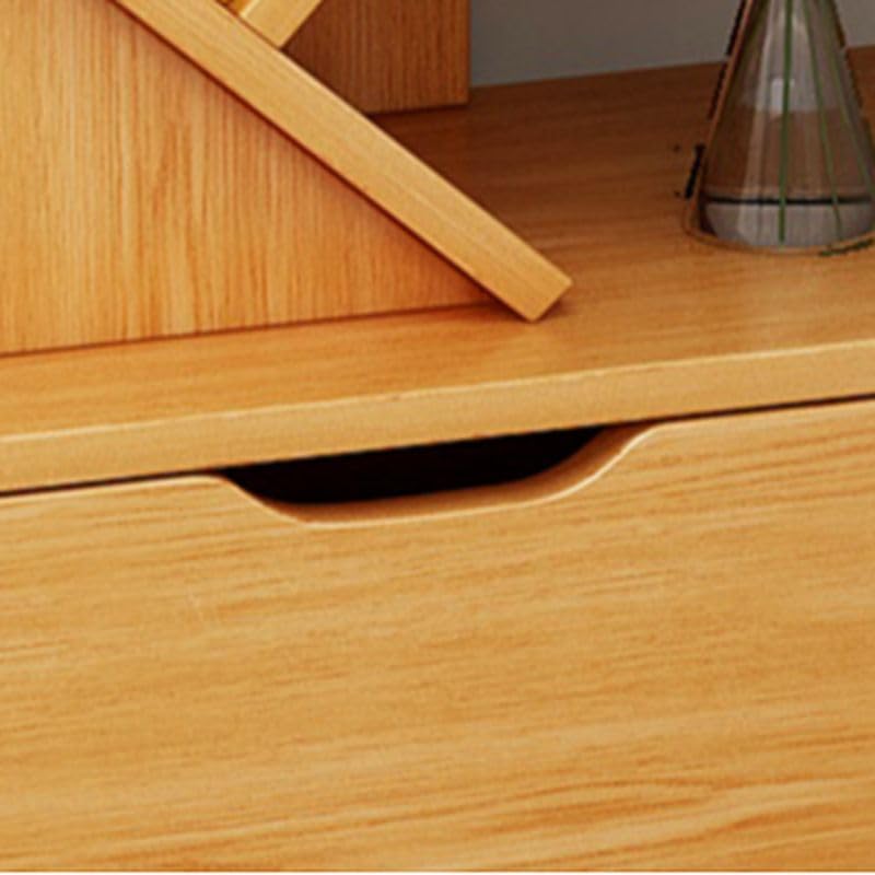 CraftThink Tree Bookshelf, 12 Tier Bookcase with Storage Cabinet, Floor Standing Book Shelf Tall Bookshelves for Home Office Furniture -Grey |Drawer|, 13.5" L x 8" W x 62" H (Lighting Not Included) CraftThink