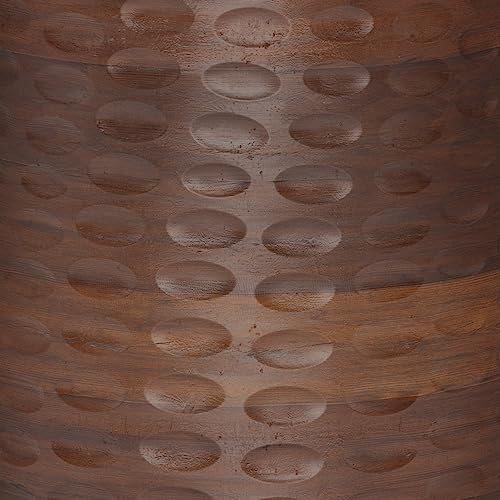 SIMPLIHOME Boyd SOLID MANGO WOOD 13 inch Wide Round Contemporary Wooden Accent Table in Warm Dark Brown, Fully Assembled, for the Living Room and SIMPLIHOME