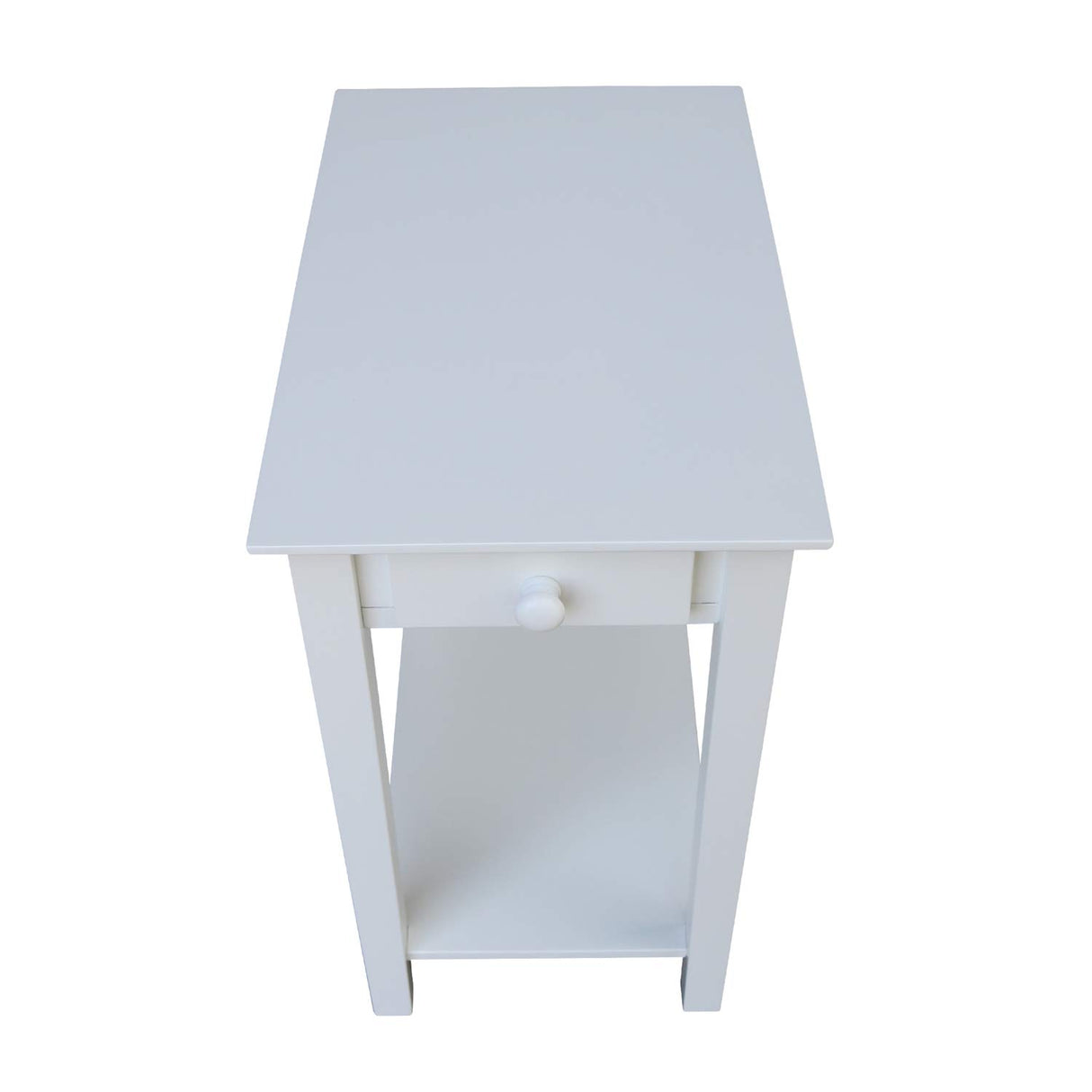 IC International Concepts International Concepts Narrow End Table, White IC International Concepts