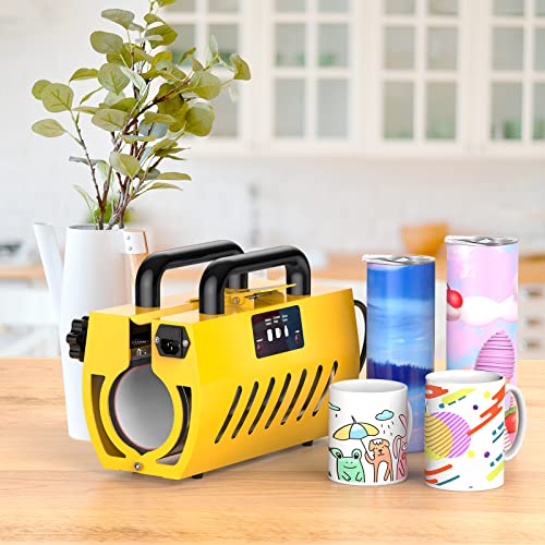 Tumbler Heat Press 20 and 30 OZ, Findcolor Tumbler Press fits 16oz 20oz 30oz Skinny Sublimation Tumblers, Mug Press for 11 OZ 15 OZ Mugs Heat Transfer Print with Free Gloves EnjoyColor