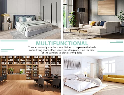 4 Panel Room Divider, Folding Portable Office Walls Dividers with Metal Frame Privacy Screen for Home Office Dorm Separation,Fabric Room Dividers,Room Dividers and Folding Privacy Screens Ckofgdsue