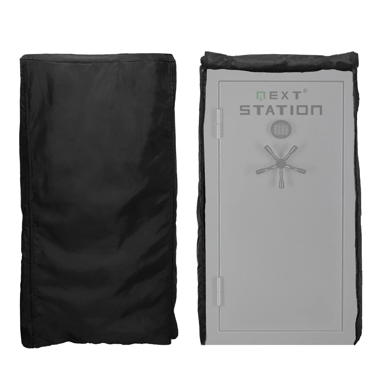 NEXT STATION Gun Safe Cover,Premium Quality Fabric Gun Safe Cover Up and Protector to Protect Gun Safes from Dust and Keep them Concealed from Sight (60H*36.5W*29D) NEXT STATION