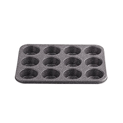 Cook N Home Nonstick Bakeware Set 6-Piece Heavy Gauge, Cake/Cookie/Muffin/Loaf, Baking Pans Set, Black Cook N Home