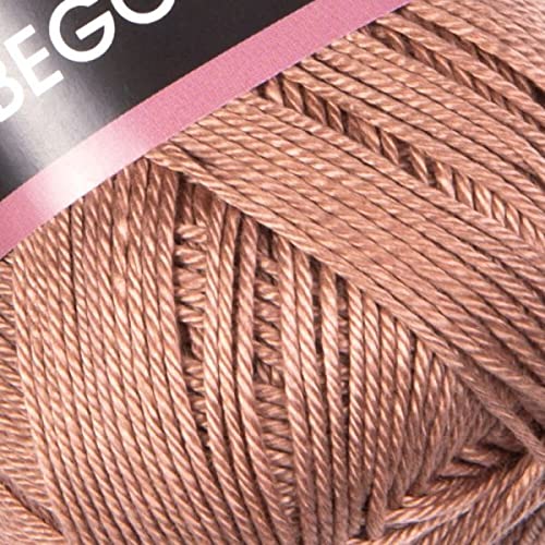 YarnArt Begonia 100% Cotton, Pure Premium Soft Cotton for Knitting Crochet and Amigurumi, Shiny Colors 1.76 Oz (50g) / 185 Yrds (169m) (0015) YarnArt