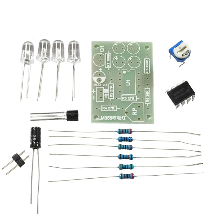 Soldering Practice Kit Learn to Solder Kits DIY Electronic Soldering Project Learning Board Soldering Stations Soldering and Desoldering Equipment Calsgkspray