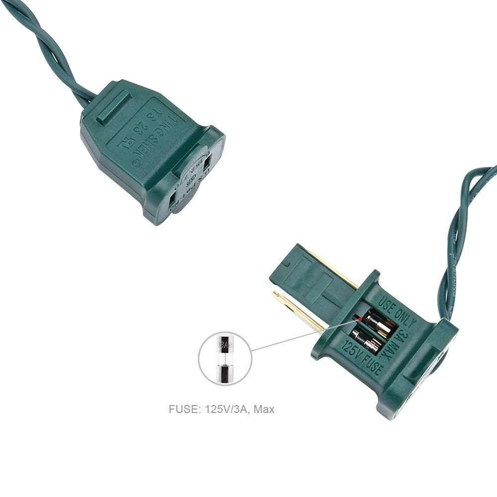 Brizled Warm White LED Christmas Lights, 2 Pack 33ft 100 Lights, Connectable for Trees, Home, Party, Indoor and Outdoor Decor Brizled