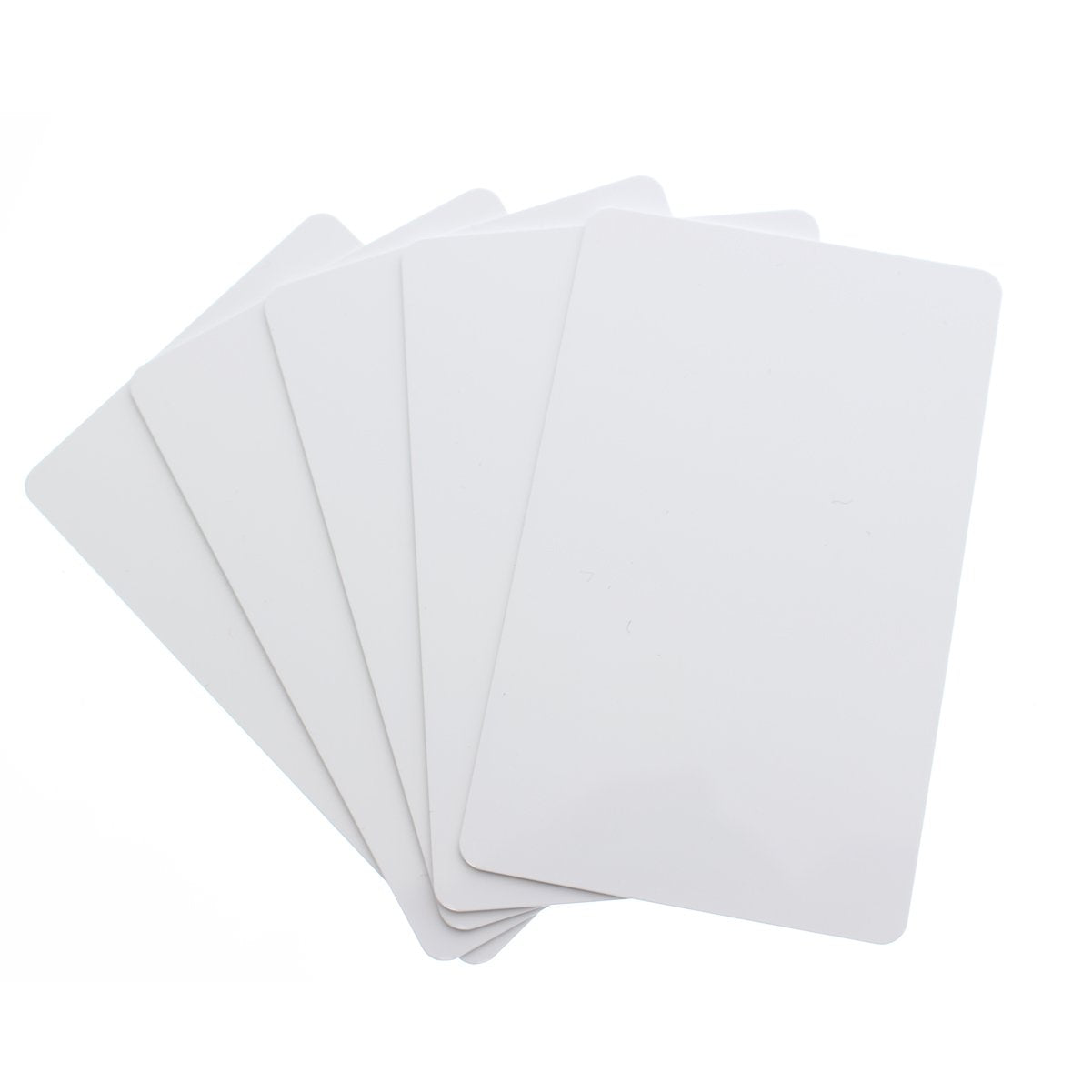 Bulk 100 Pack - Premium Blank PVC Cards for ID Badge Printers - Graphic Quality White Plastic CR80 30 Mil (CR8030) by Specialist ID - Compatible with Most Photo ID Badge Printers (White) Specialist ID