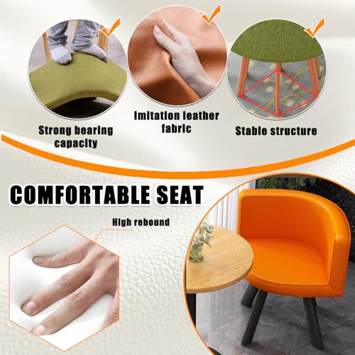 Coffee Table and Chair Set,Office Table and Chair Set, Round Conference Table, Reception Negotiation Table Set with 4 Chairs for Lounge, Living Room, Kitchen OOIKVCC