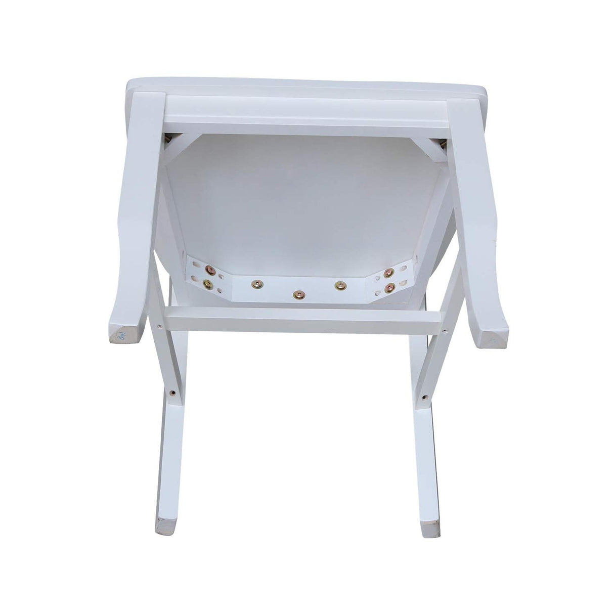 International Concepts 20P Double X Back Dining Chair, Beach White IC International Concepts