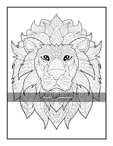 100 Animals: An Adult Coloring Book with Lions, Elephants, Owls, Horses, Dogs, Cats, and Many More! FILLBOSS