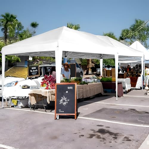 10' x 20' Pop Up Canopy Tent with 6 Removable Sidewall, Commercial Instant Canopy with Carry Bag, Adjustable Outdoor Shelter Tent for Parties, Festival, Event, White Morngardo