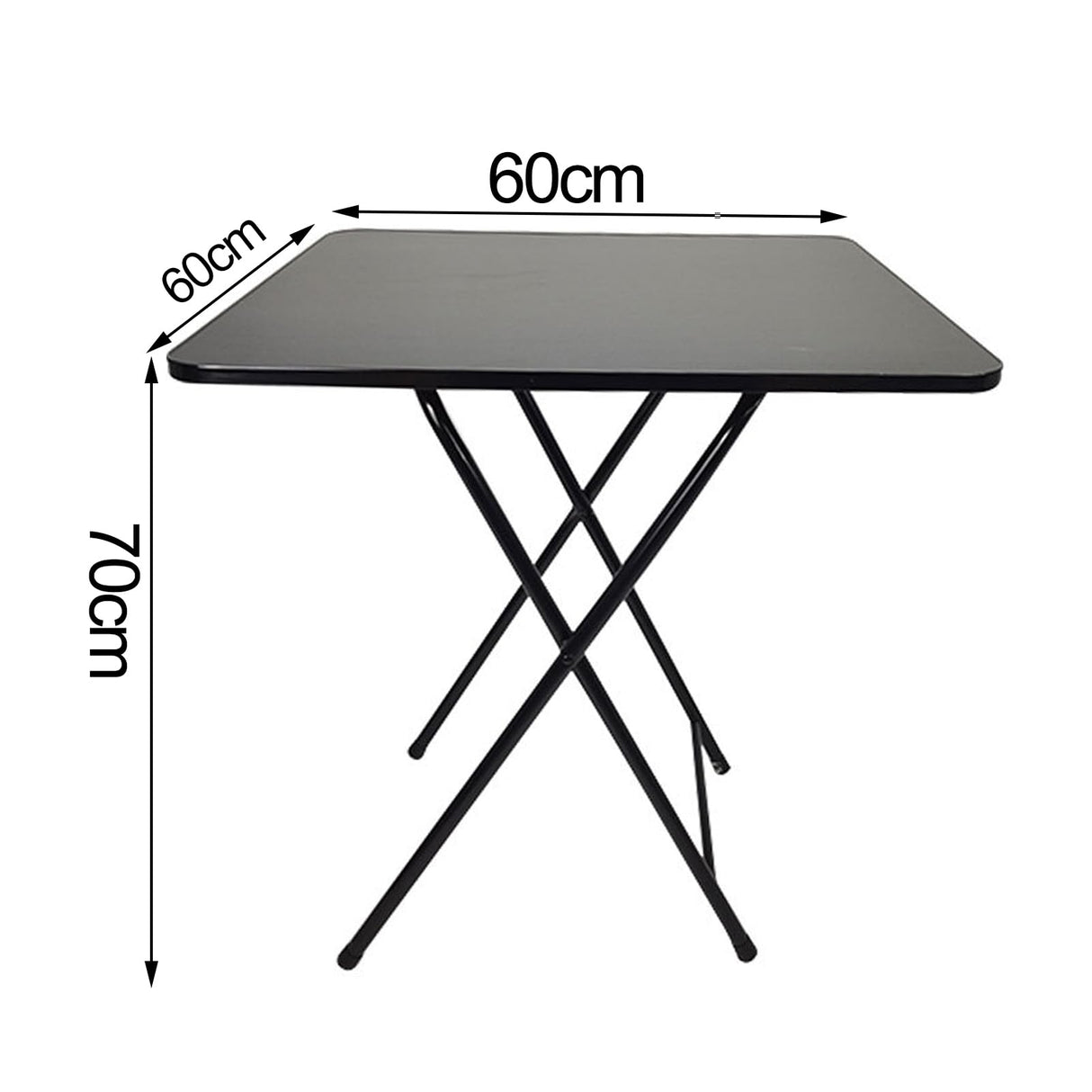 GYMNASTIKA Foldable Dinner Table, Solid MDF Card Table 4 Persons Heavy Duty Square Coffee Table Computer Desk Tea Table Nordic style Writing Table for Home Office(23.62" x 23.62" x 27.56") GYMNASTIKA