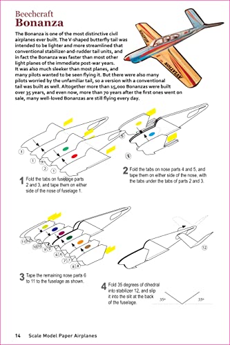 Scale Model Paper Airplanes Kit: Iconic Planes That Really Fly! Slingshot Launcher Included! - Just Pop-out and Assemble (14 Famous Pop-out Airplanes) WoodArtSupply