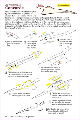 Scale Model Paper Airplanes Kit: Iconic Planes That Really Fly! Slingshot Launcher Included! - Just Pop-out and Assemble (14 Famous Pop-out Airplanes) WoodArtSupply
