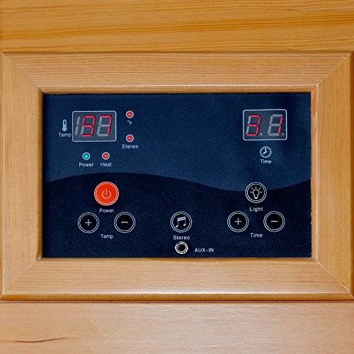 HeatWave BSA2402 1-2 Person Hemlock Carbon Infrared Sauna Blue Wave