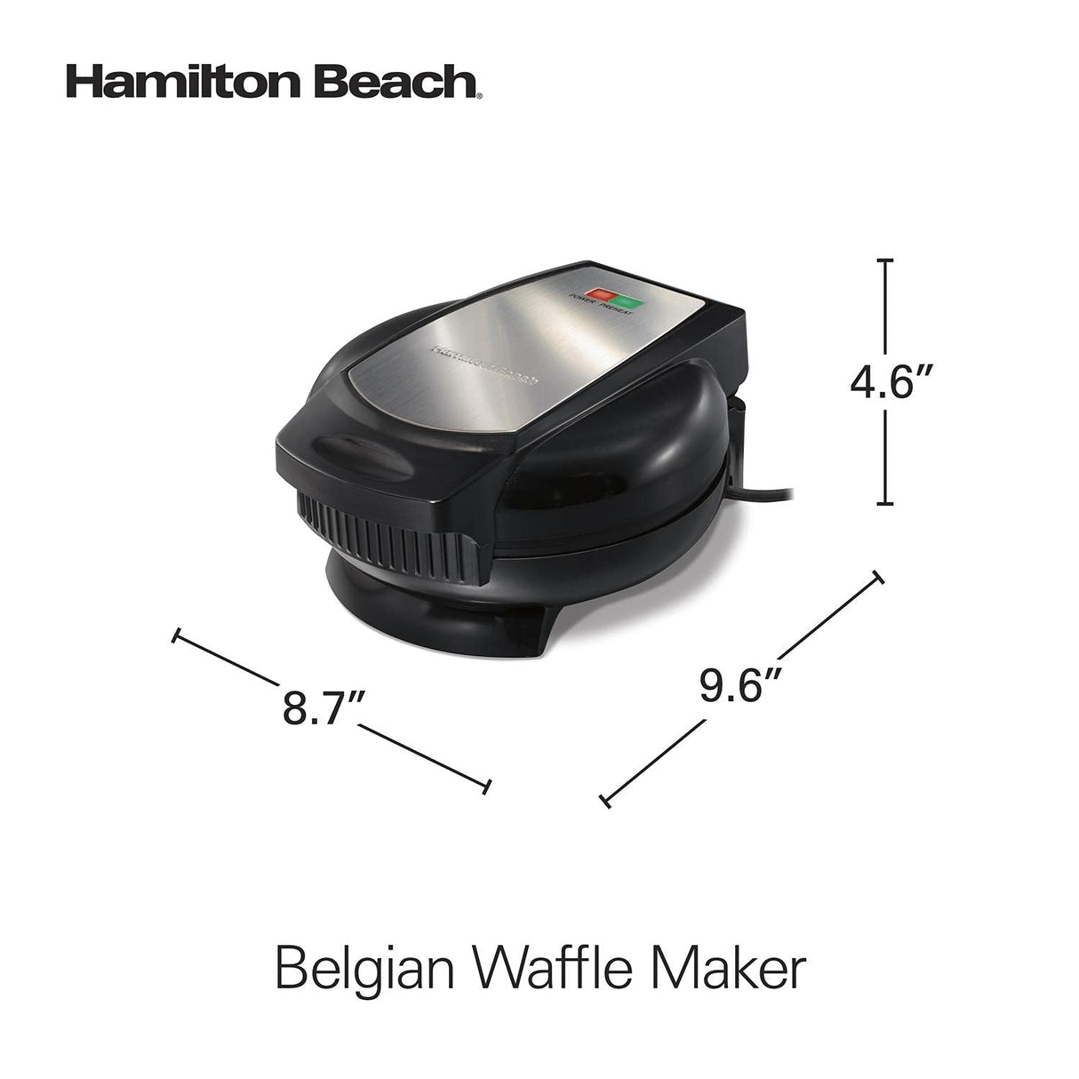 Hamilton Beach Belgian-Style Waffle Maker | Model# 26071 Hamilton Beach