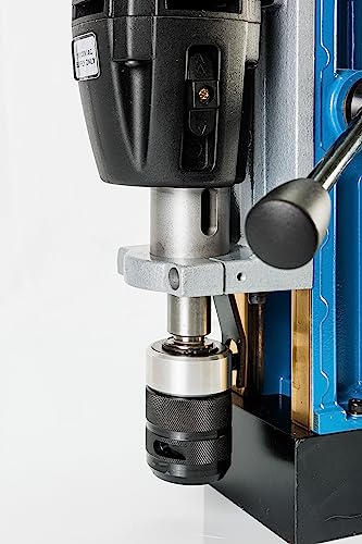 Unibor EQ50 3MLC Magnetic Drill Press - QuickHitch Arbor, Versatile and Durable, 2 Geared Speeds for Optimum Cutting, Ideal for Heavy Duty Metal Work | Powerfull Magnet 2090lbs, 1100W Motor - 2" DOC Unibor