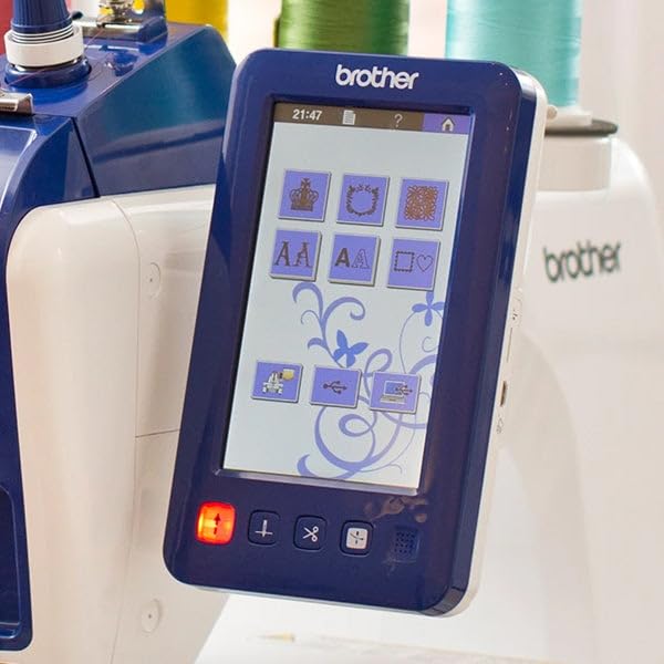 Brother Persona PRS100 Single Needle Embroidery Machine with 4-Spool Thread Stand and Free Arm Embroidery Brother